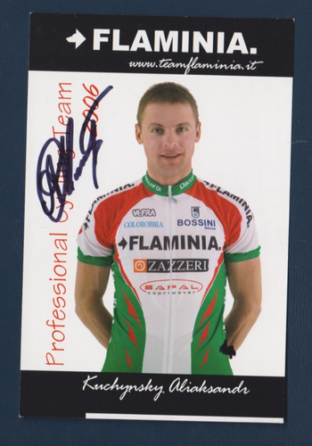 Carte Autographe Alexander Winokurov – Cyclisme, Originale