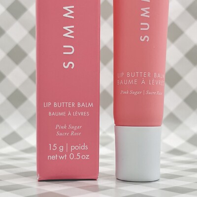 Summer Fridaysリップバーム Pink Sugar Summer Fridays PINK SUGAR Lip Butter Balm 0.5oz/15g ••NEW IN BOX