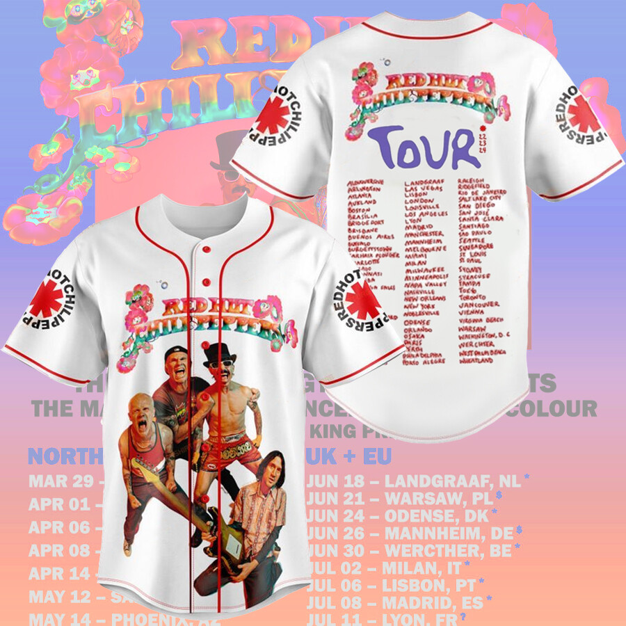 Red Hot Chili Peppers The Unlimited Love Tour 2022-2024 Baseball