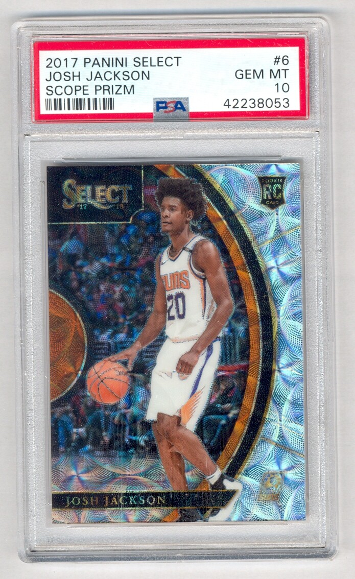 JOSH JACKSON 2017-18 PANINI SELECT #6 SCOPE PRIZM ROOKIE RC PSA 10 GEM MINT