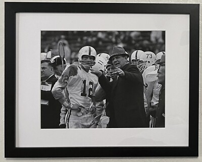 Framed 8x10 Alabama Crimson Tide Football Bear Bryant-Kenny Stabler Photo