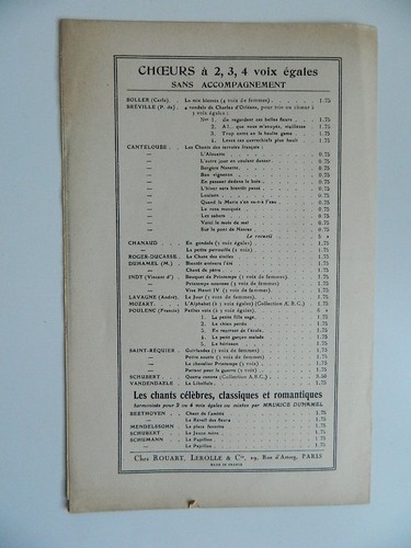 Colección A. B. C Schubert-Caldara Cuatro Pistolas Rouart Lerolle Partituras - Imagen 3 de 3