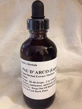Pau D Arco Lapacho Taheebo Organic Non-GMO Herbal Tincture 4 floz