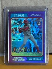 JORDAN WALKER 2023 Topps Heritage High Number Chrome #558 Purple & Base RC Nice