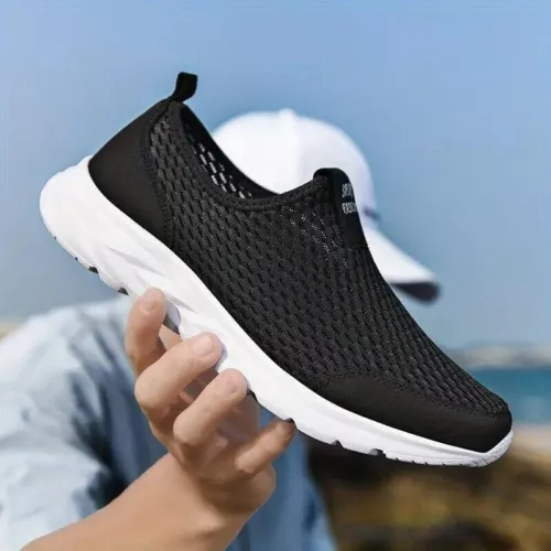 Lässige Männer Slip on Schuhe Athletische Laufen Gym Turnschuhe Tennis Walking- - Bild 5 von 28