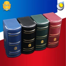 Storage Box/Case w Faux Leather for NGC PCGS ANACS Certified Coin Holders Slabs 