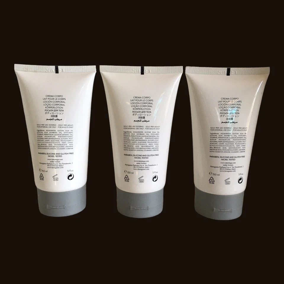 X3 Salvatore Ferragamo Bianco Di Carrara Toscana Alma Lociones Corporales, 5oz (cada una) Foto 2 de 4