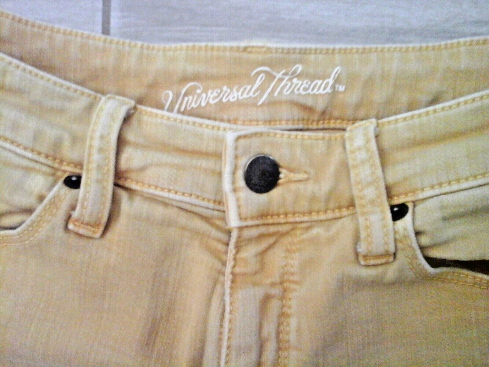 Universal Thread Solid Golden Yellow 5 Pocket Den… - image 3