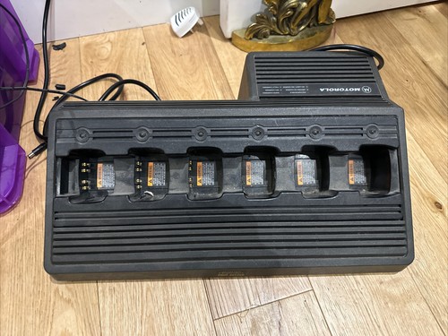 Zestaw 6x Motorola GP340 UHF Radio Walkie-Talkie Ładowarka - Zdjęcie 6 z 6