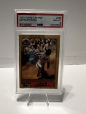 1987 Topps Tiffany Kevin Mitchell #653 New York Mets PSA 8 82797204
