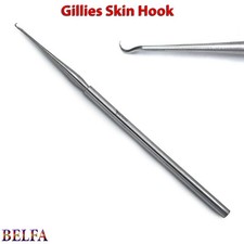 Dermatology Dermal Gillies retractors skin hook hooks surgical instruments