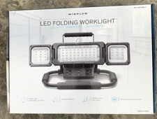 2100 Lumens LED Panel Folding Work Light WinPlus with AC USB Power Strip NIB