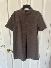 Zara Brown Soft Knot Dress Size L