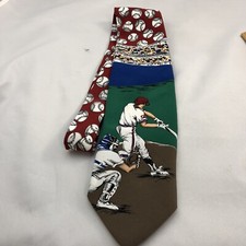 BASEBALL TIE Men's Neck Tie by American Sports Multi-Colored USA