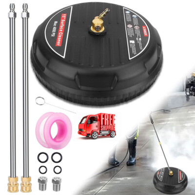 #ad 15quot; Pressure Flat Washer Surface Cleaner2 Extension Wand 1 4quot; Connector 3600PSI $55.99