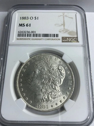 1883-O Morgan Silver Dollar Certified NGC MS 61