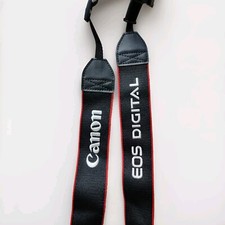 Genuine CANON EOS DIGITAL  Camera Neck Strap Red Trim For 2000D 4000D Etc.