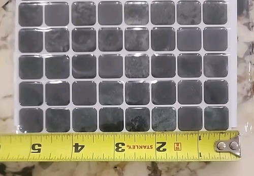 3D Backsplash Tile Stickers Peel & Stick Waterproof Heat Resistant 25x - Picture 5 of 5