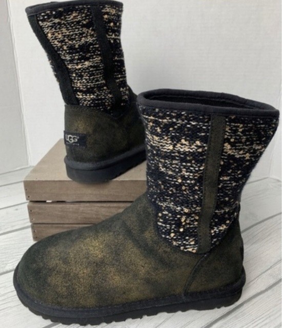 sequin black ugg boots
