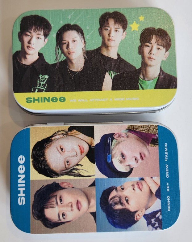 K-Pop Boy Group Photo Card Package Deco Sticker (Random Tin Case 1