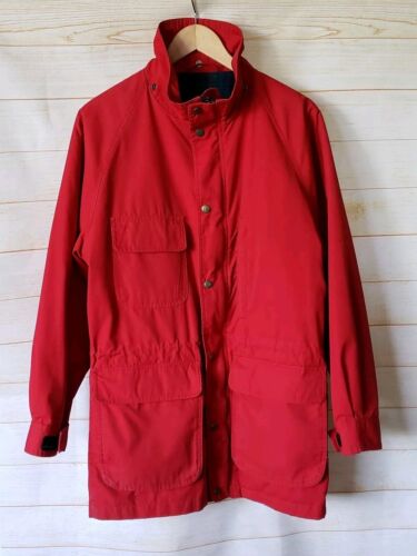 Eddie Bauer Classic Vintage Red Field Coat Jacket Men's Size Small Wool Lined - Picture 2 of 18