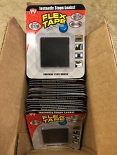 Flex Tape Mini Adhesive Tape 2x2 Black Square Thick Waterproof Repair Lot of 40