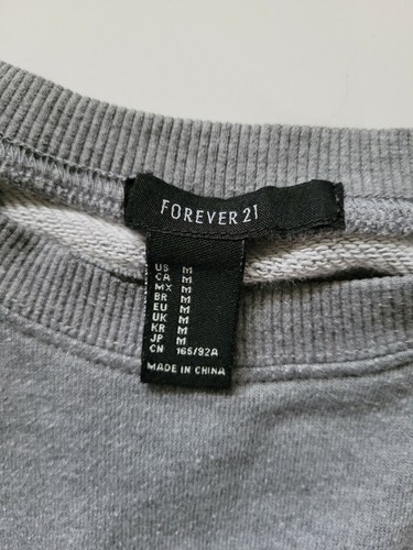 forever 21 sweater Grey Size Medium pull over - Picture 8 of 11