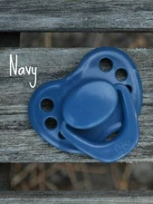 Honeybug MAGNETIC PACIFIER reborn art doll baby newborn handle BLUE navy