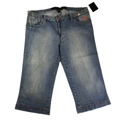 Vintage Roca Wear Blue 3/4 jeans Size 13/14 New 90s Old Stock