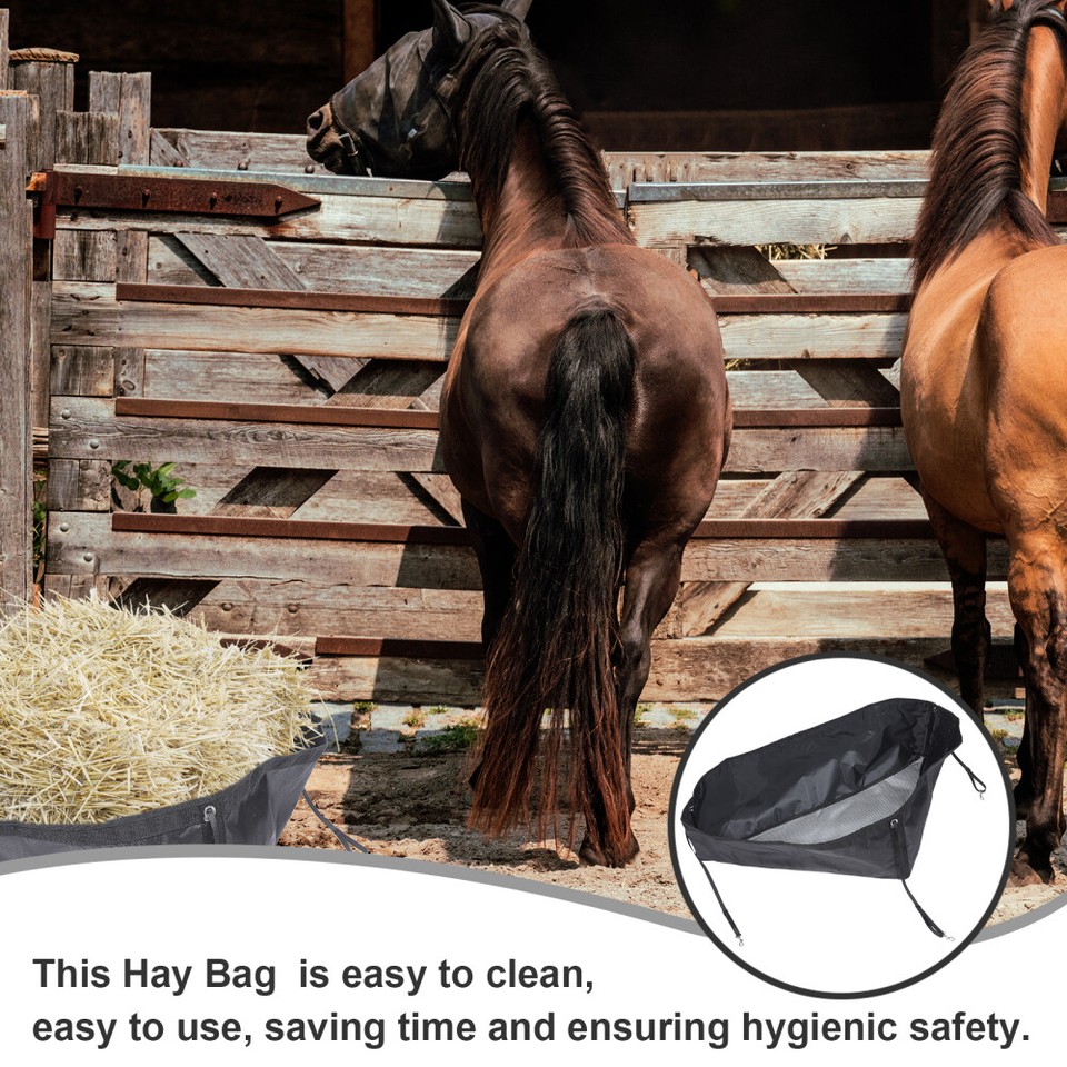 Horse Hay Storage Pouch Slow Feeding Bags Hay Net Feeder Goat Hay Bags