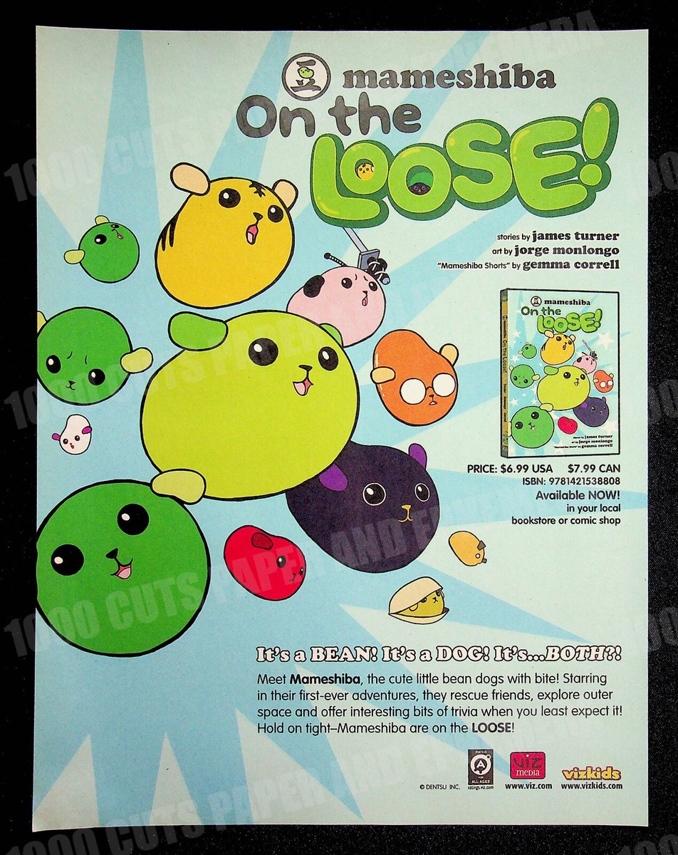 まめじろうページ Mameshiba Viz Media Comics 2011 Trade Print Magazine Ad Poster
