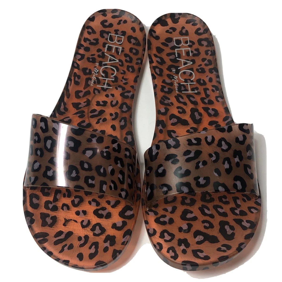 BEACH by Matisse Leopard slide sandals. Size 9 eBay