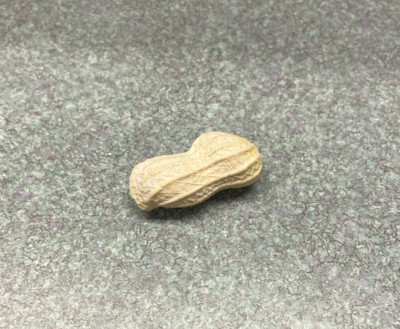 Vintage 1.5'' Peanut Eraser Shell 3D Nuts Planters Figure Realistic Textured