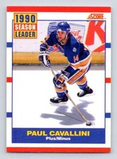 1990-91 Score Canadian Hockey #349 Paul Cavallini NHL  Blues LL