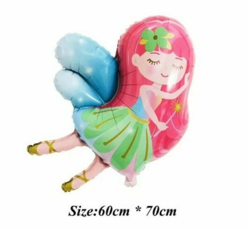 Globo de hadas decoración fiesta de cumpleaños helio/aire lámina brillante hada de dientes grande Foto 2 de 4