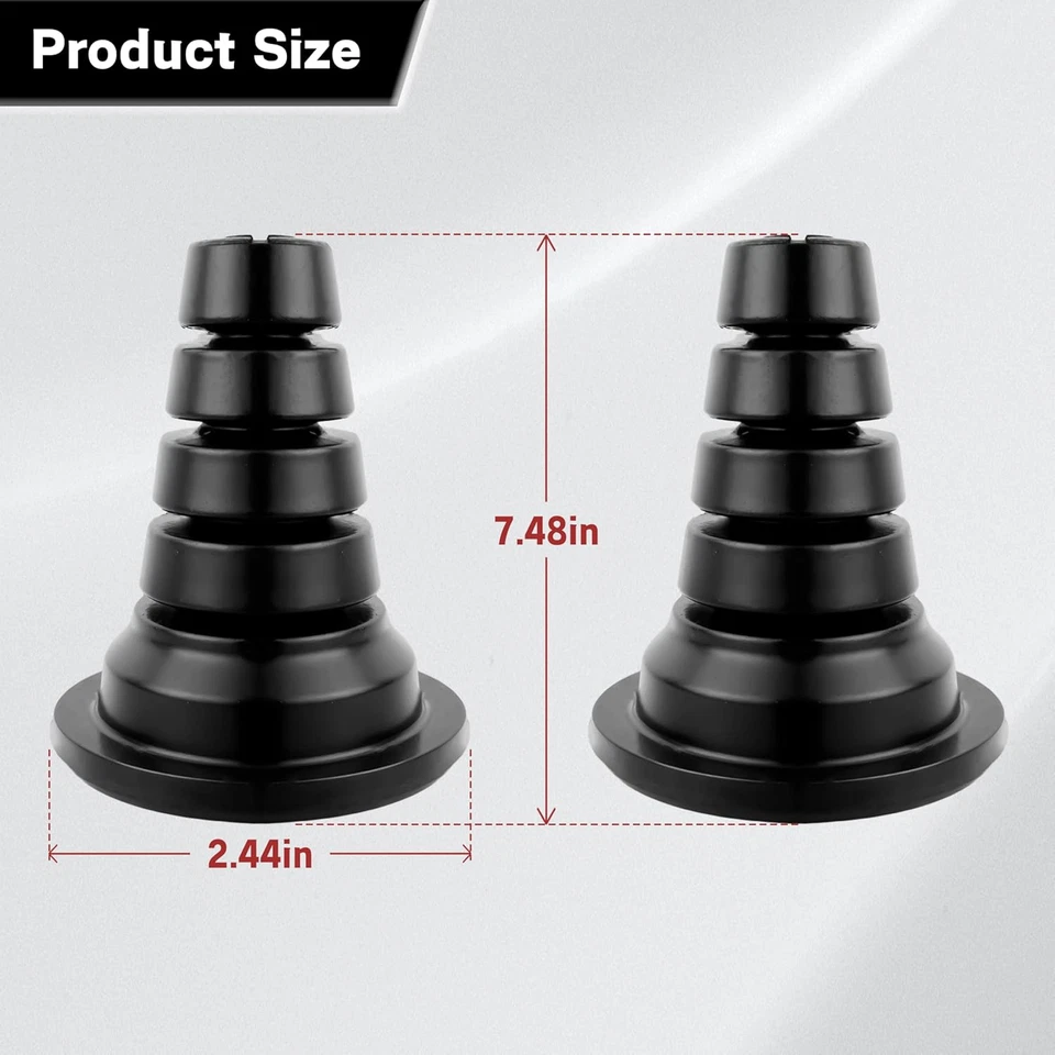 2X Isolador de Mola Bobina Traseira Compatível com Toyota 4Runner Toyota FJ Cruiser - Imagem 4 de 4