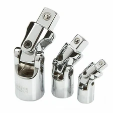 3pcs Impact Universal Joint Set Socket Adapter 1/4'' 3/8'' 1/2'' Drive CR-V