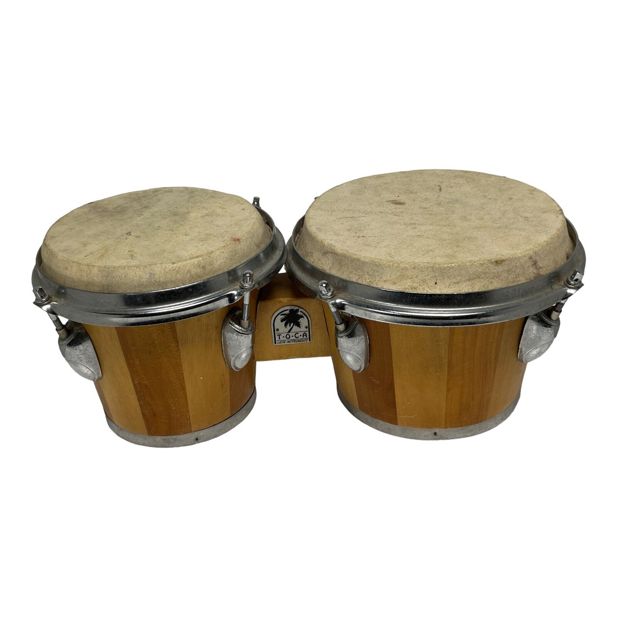 TOCA トカ ボンゴ Toca Bongo Set Brown Percussion Hand Drummer Bongos Good