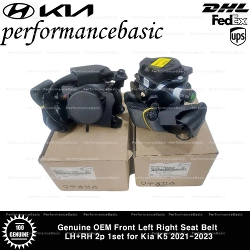 Genuine OEM Front Left Right Seat Belt LH+RH 2p 1set for Kia K5 2021-2023