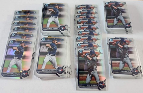 2022 Bowman Chrome 1st Lot 72 Toronto Blue Jays Barriera Kasevich 