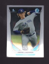 2014 Bowman Chrome Draft Picks Jacob Lindgren Rookie #CDP53 New York Yankees