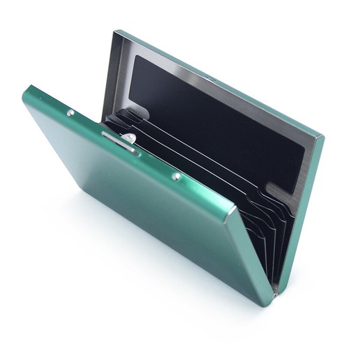 RFID Credit Card Holder Stainless Steel Credit Card Wallet Business Card Holder□ - Picture 6 of 21