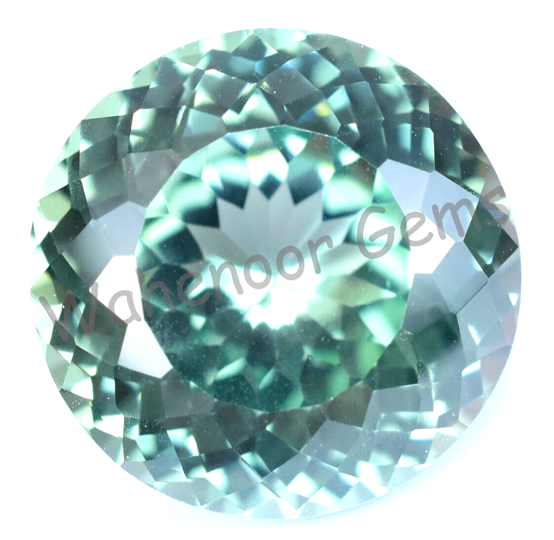 Saphir Naturel Vert Du Montana - 6 Carats Environ - Taille Ronde Excellente - Certifié GIR - Neuf Sans Emballage