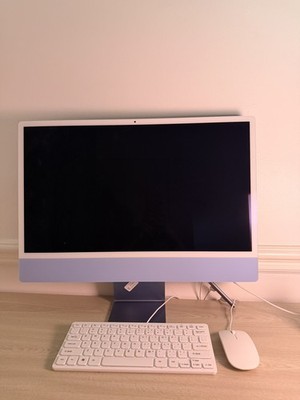 Apple iMac 24-inch, Apple M1 chip with 8-Core CPU and 8-Core GPU, 8GB RAM