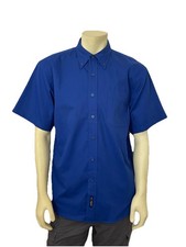 Port Authority Men s Blue Button Down Short Sleeve Shirt