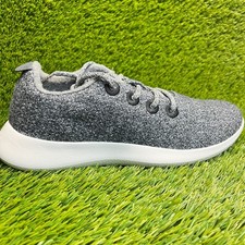 Allbirds Wool Runners Mens Size 8 Gray White Athletic Walking Shoes Sneakers