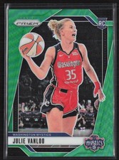 2024 Panini Prizm WNBA Green Prizms RC #42 Julie Vanloo Washington Mystics