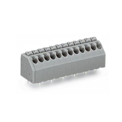 2pcs   250-207 PCB Terminal   7-Pole Push-Button 1,50 mm2 Gray New Kd #zc