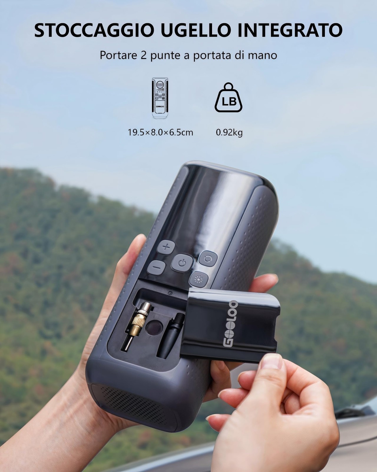 Compressore D'aria Elettrico Gt160 Dual 160 Psi (11 Bar) Pompa Pneumatici 4x, Go - Miniatura 21
