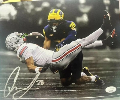 JMC SPORTS Quinten Johnson Autographed 8x10 Michigan Wolverines Photo JSA CoA